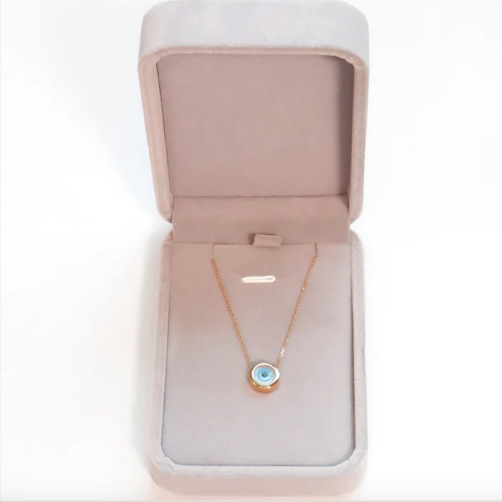 Evil Eye 18k Gold Necklace - Picture 3 of 8